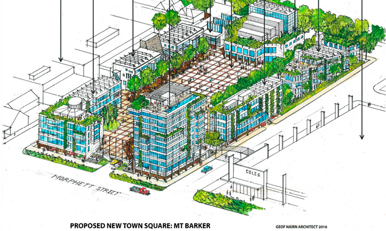 Proposed New Mount Barker Town Square, Adelaide Hills